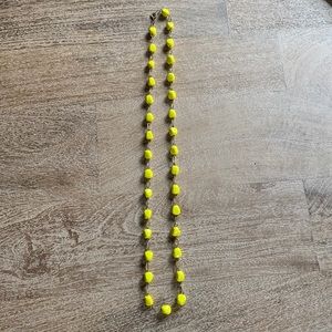 Vintage yellow bead stone necklace